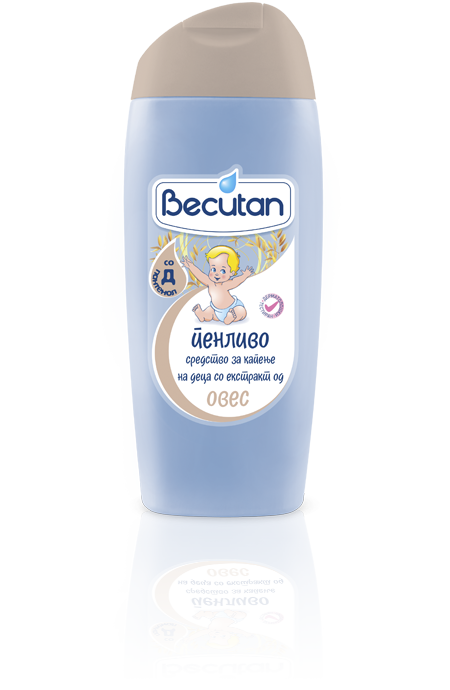 Becutan пенливо средство за капење со екстракт од овес и Д-пантенол