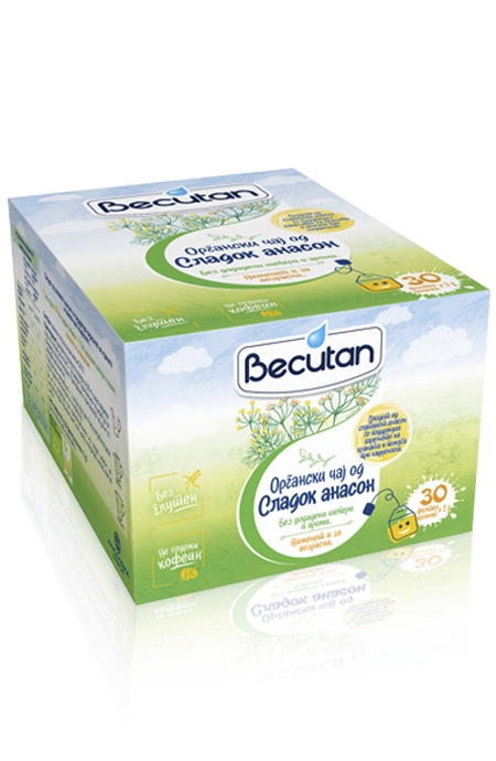 New Becutan organic sweet fennel tea without added sugars